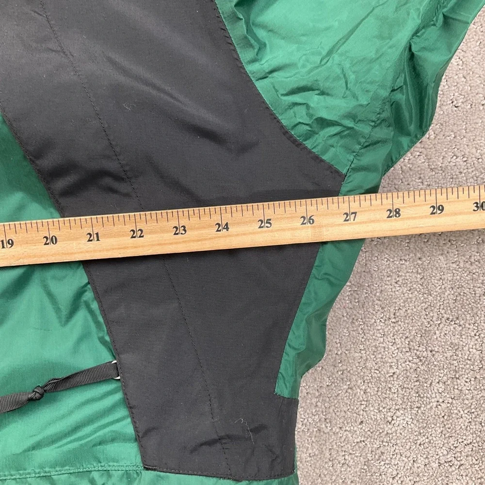 North Face Jacket Mens Large Green Black 88017 Gore Tex‎ Hood Outdoor Softshell